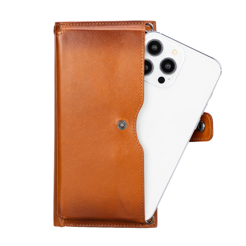 Valora Strap Leather Crossbody Wallet