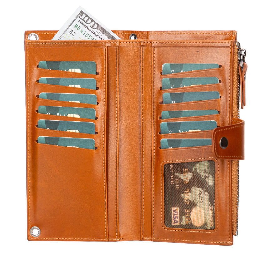Valora Strap Leather Crossbody Wallet