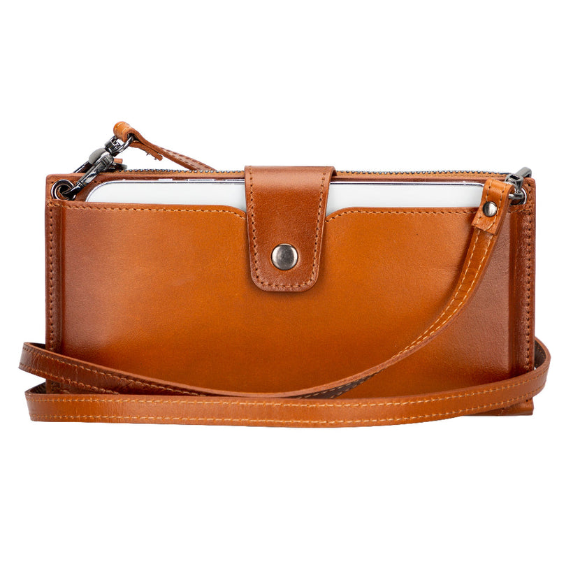 Valora Strap Leather Crossbody Wallet
