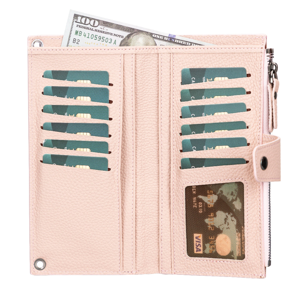 Valora Strap Leather Crossbody Wallet