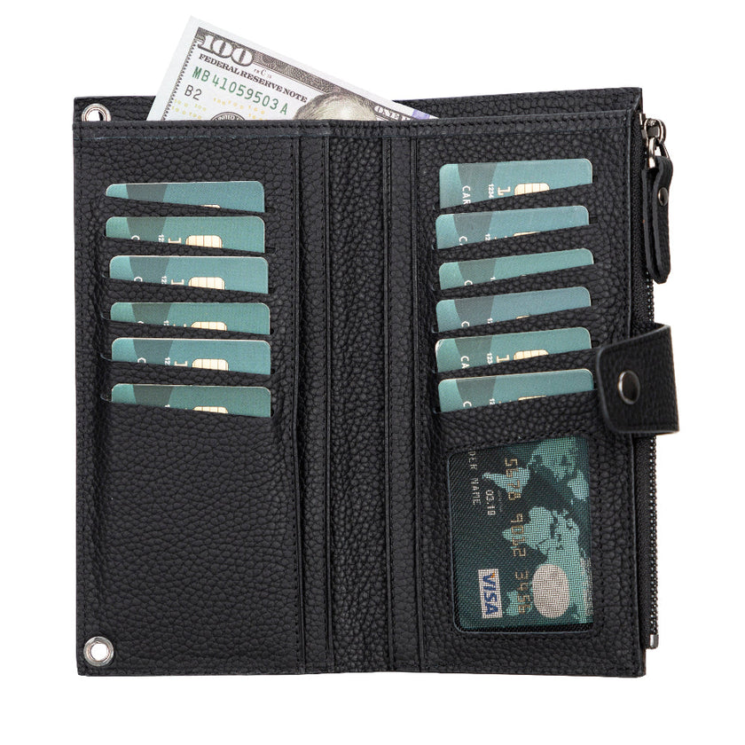 Valora Strap Leather Crossbody Wallet