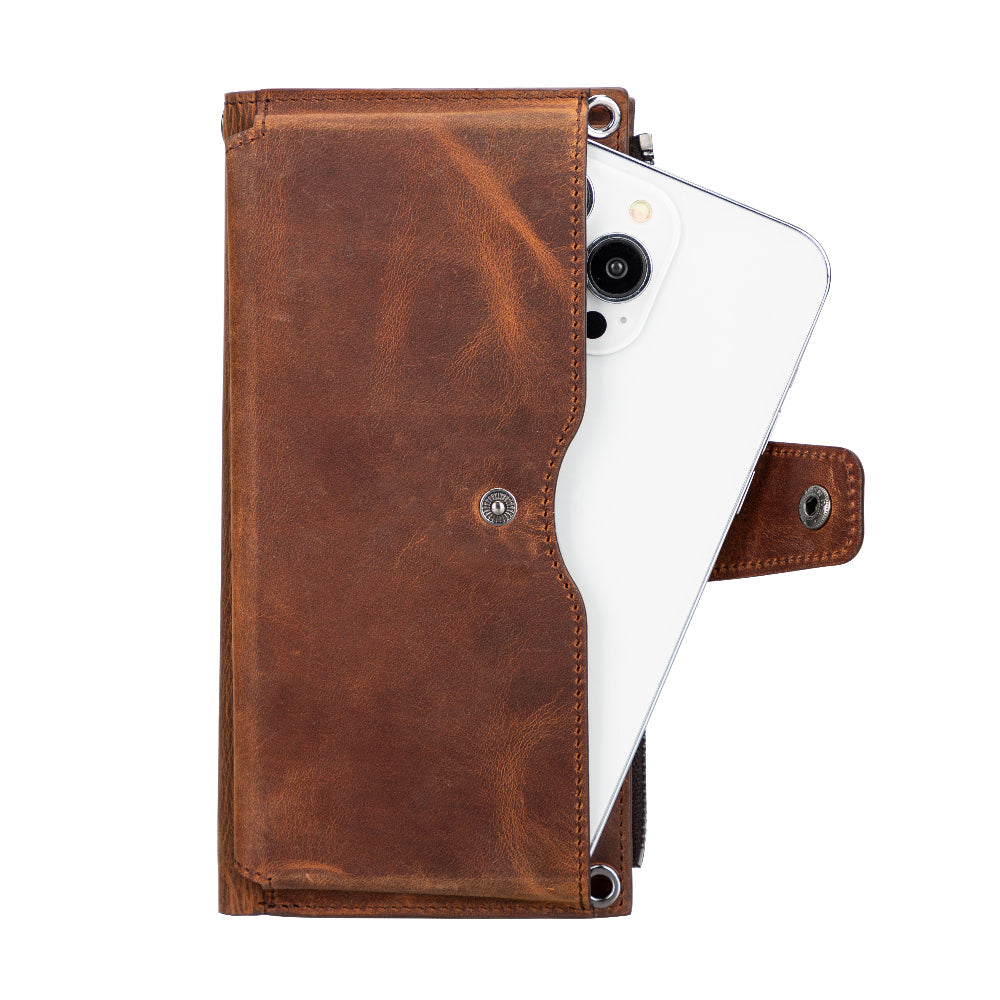 Valora Strap Leather Crossbody Wallet