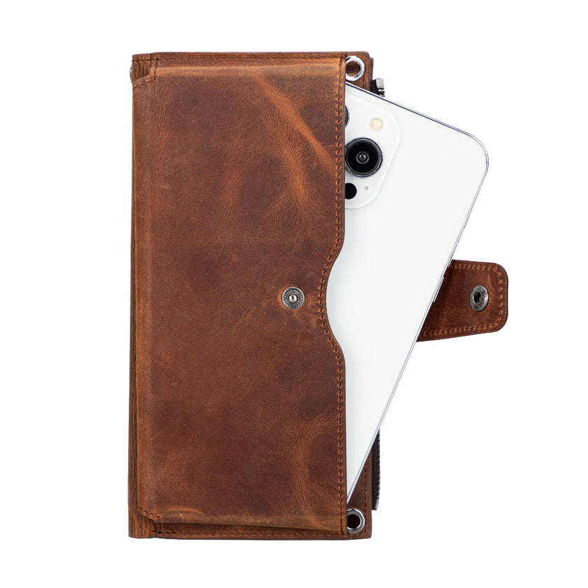 Valora Strap Leather Crossbody Wallet