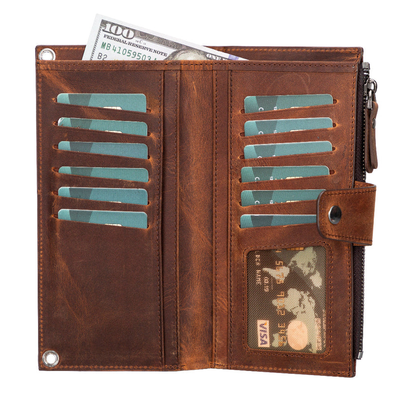 Valora Strap Leather Crossbody Wallet