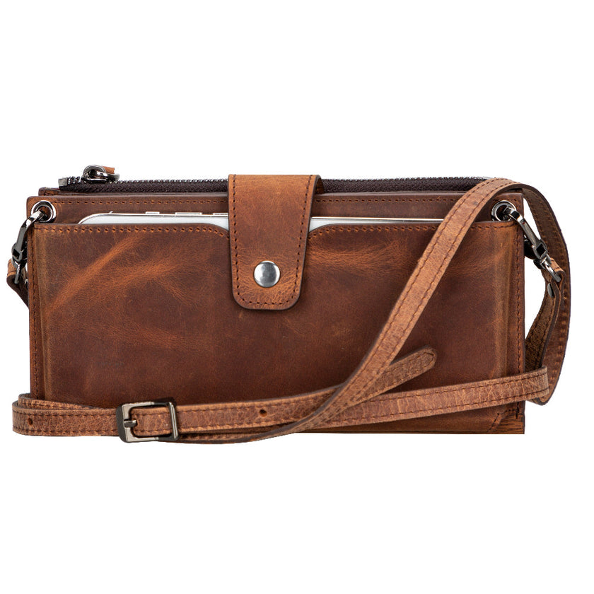 Valora Strap Leather Crossbody Wallet