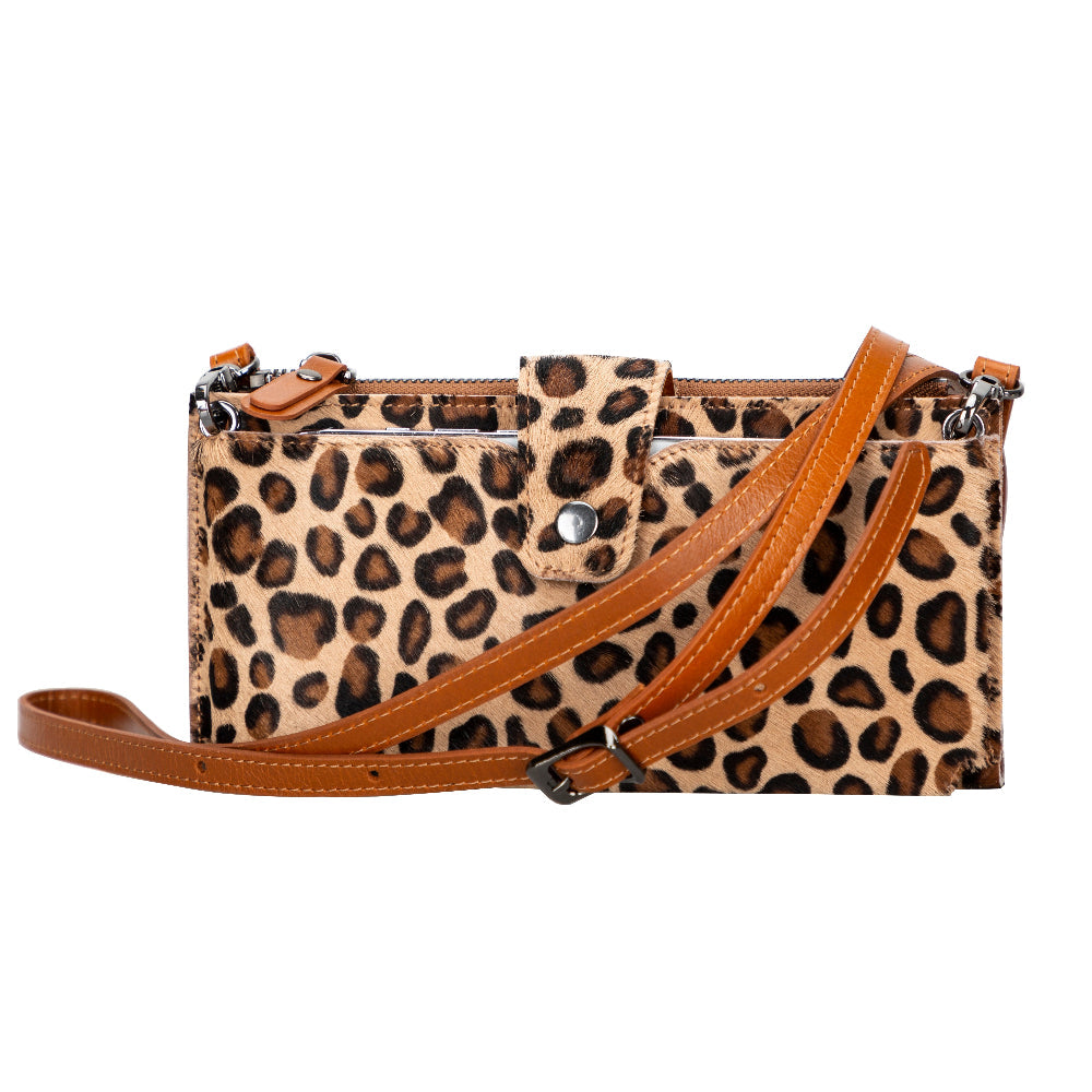 Valora Strap Leather Crossbody Wallet