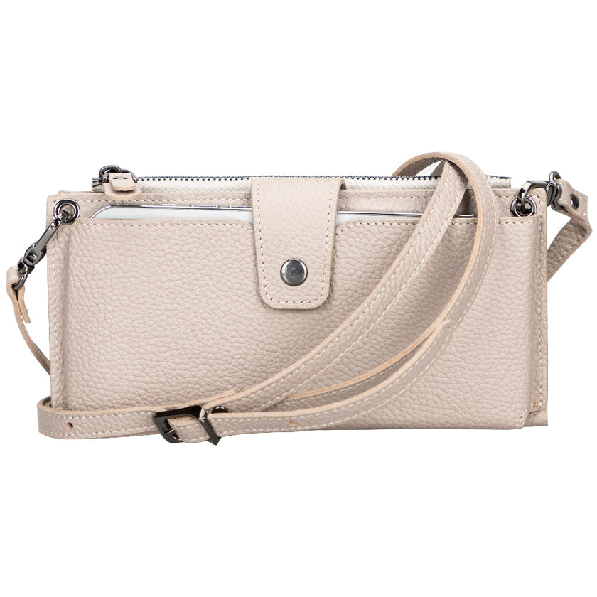 Valora Strap Leather Crossbody Wallet