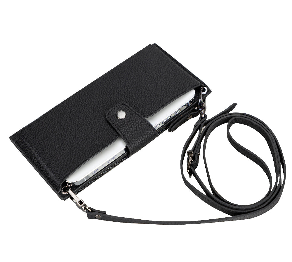 Valora Strap Leather Crossbody Wallet