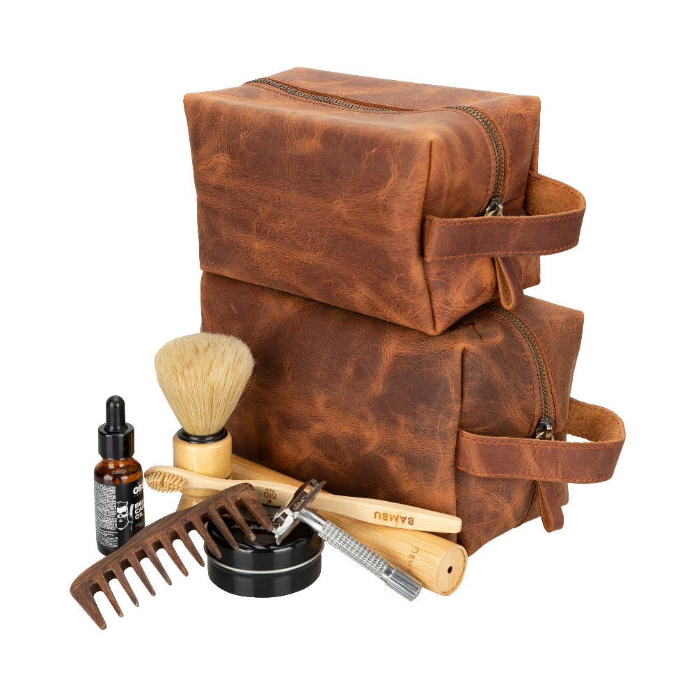 Galli Leather Dopp Kit, X Large