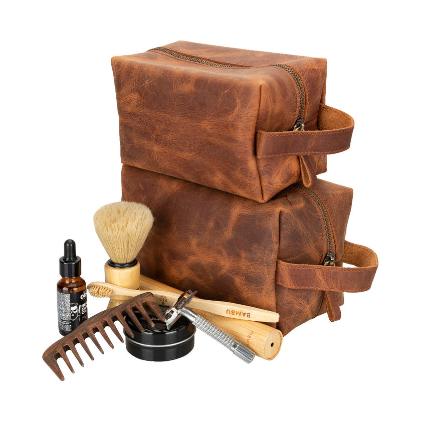 Galli Leather Dopp Kit, X Large