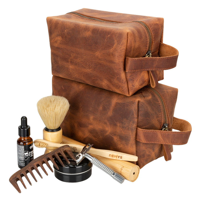 Galli Leather Dopp Kit, X Large