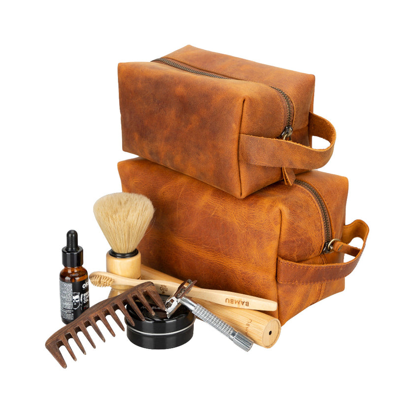 Galli Leather Dopp Kit, X Large