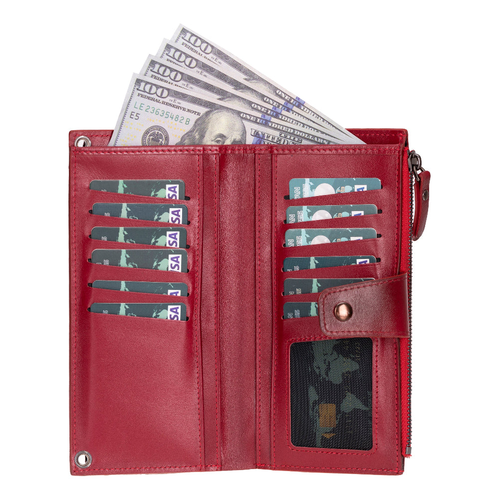 Valora Strap Leather Crossbody Wallet