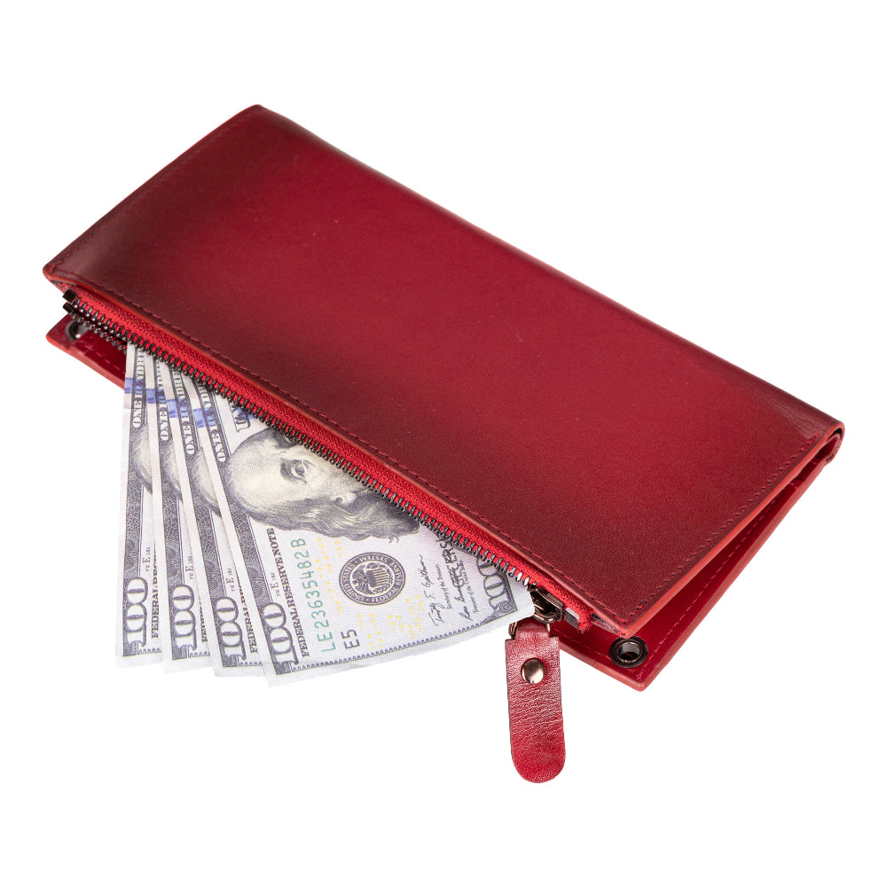 Valora Strap Leather Crossbody Wallet