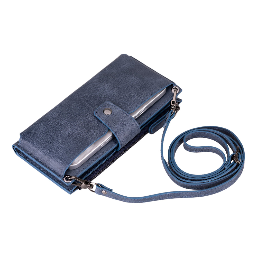 Valora Strap Leather Crossbody Wallet