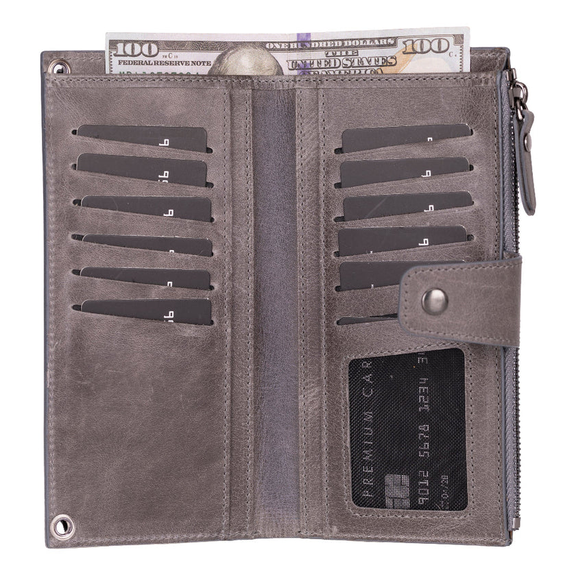 Valora Strap Leather Crossbody Wallet