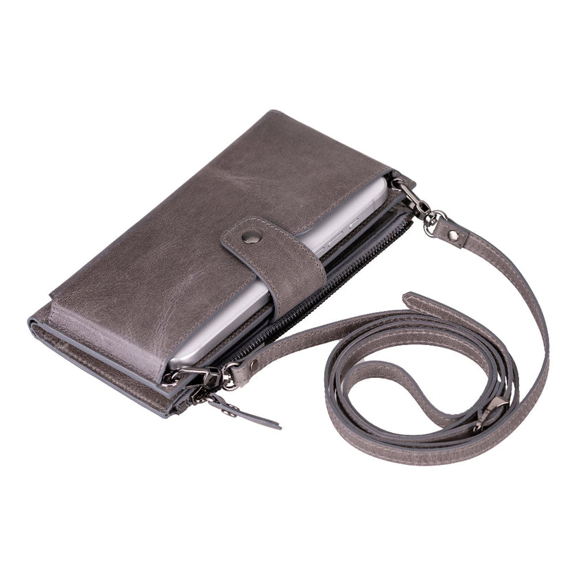 Valora Strap Leather Crossbody Wallet