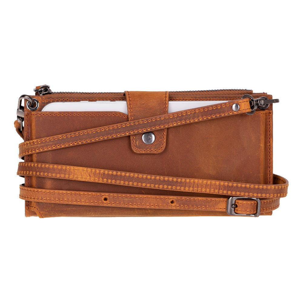 Valora Strap Leather Crossbody Wallet