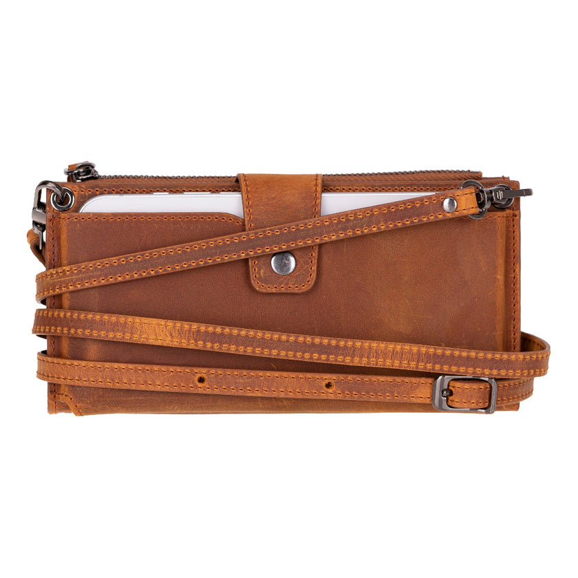 Valora Strap Leather Crossbody Wallet