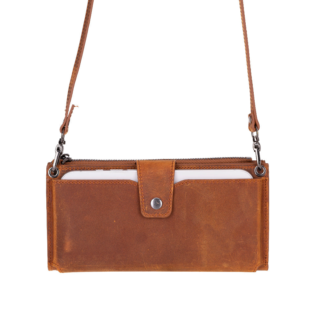 Valora Strap Leather Crossbody Wallet