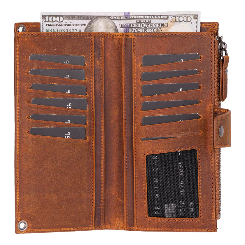 Valora Strap Leather Crossbody Wallet