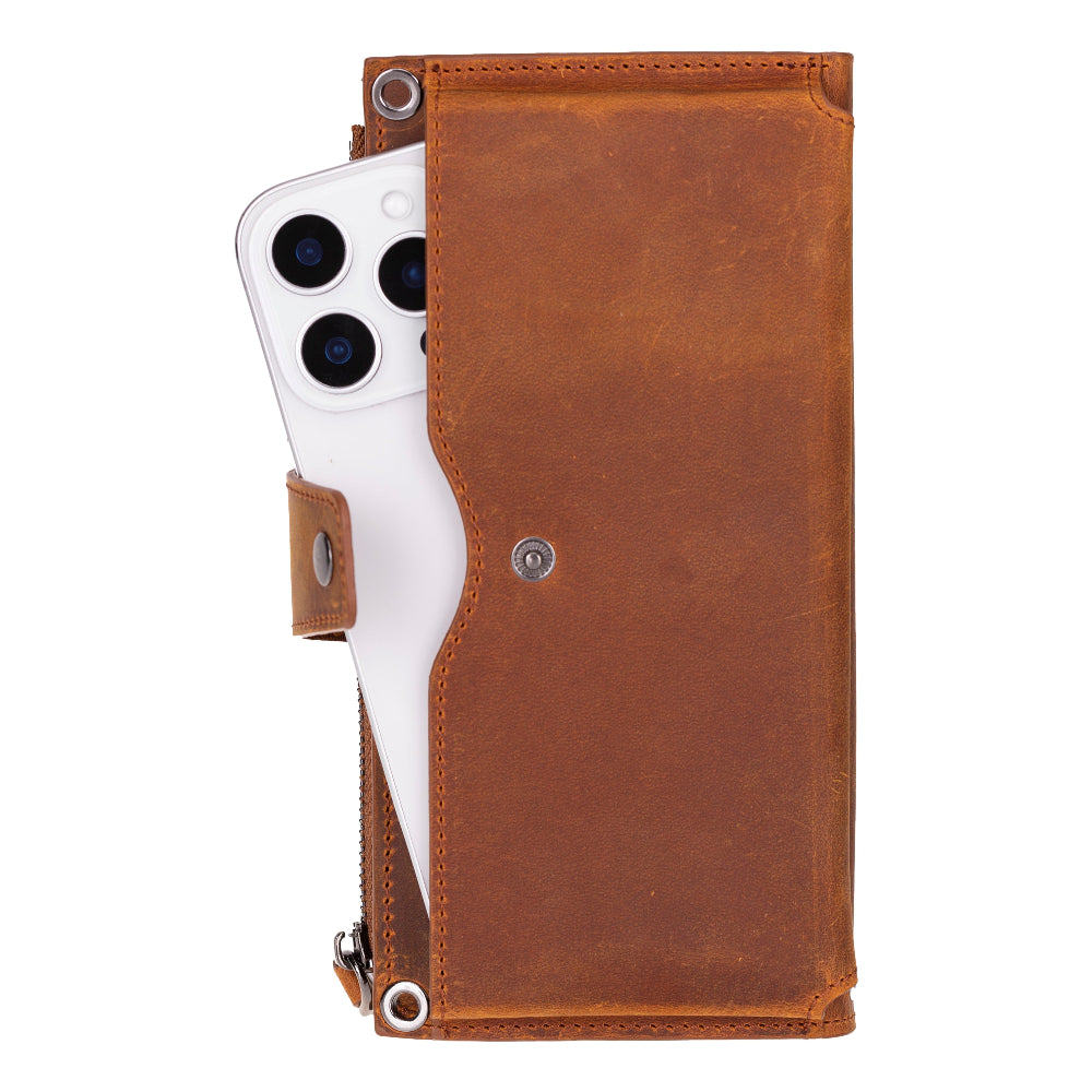 Valora Strap Leather Crossbody Wallet