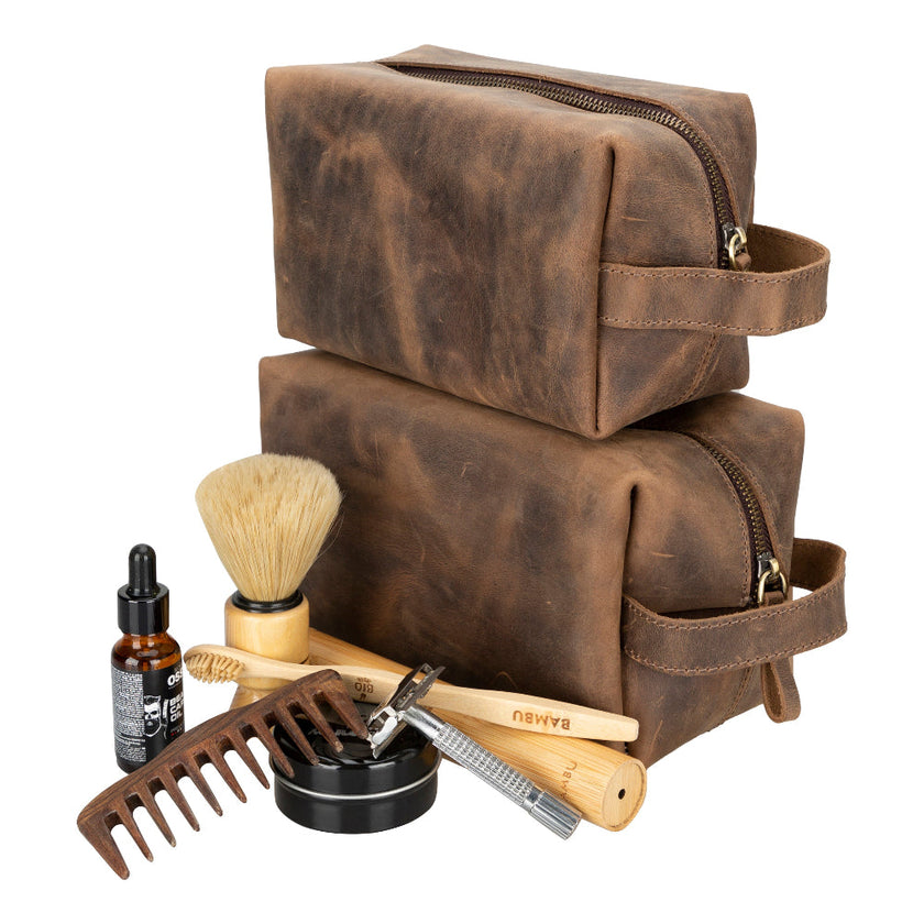 Galli Leather Dopp Kit, X Large