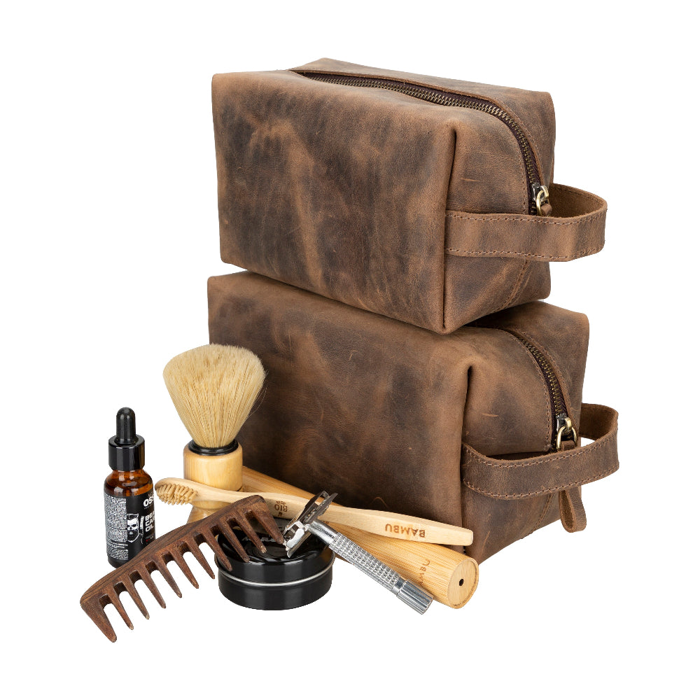Galli Leather Dopp Kit, X Large