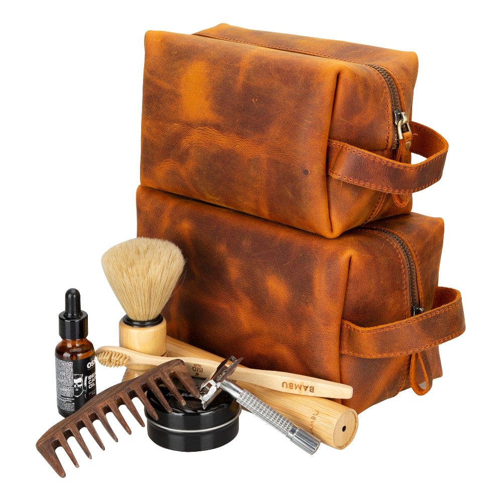 Galli Leather Dopp Kit, X Large