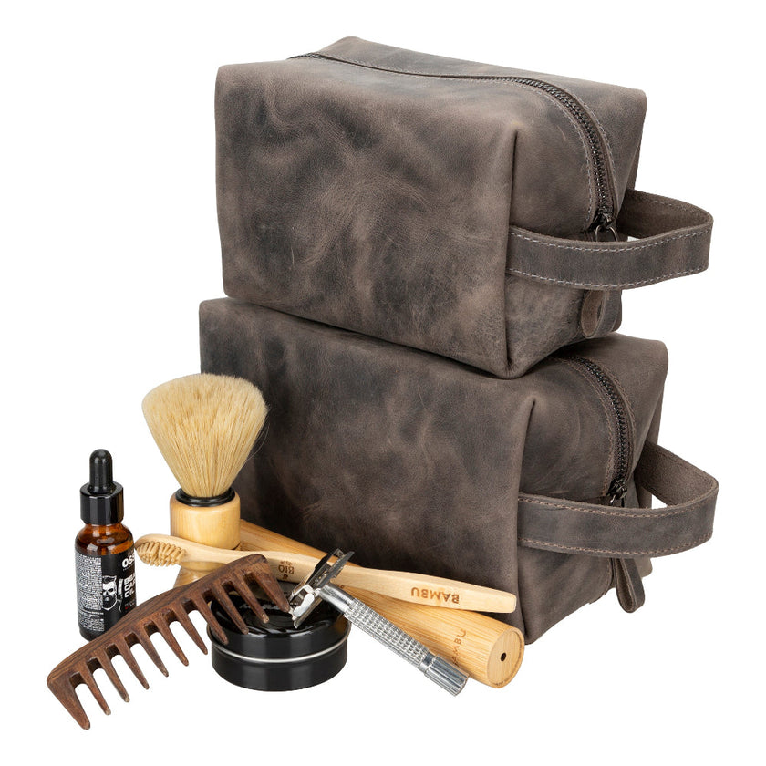 Galli Leather Dopp Kit, X Large