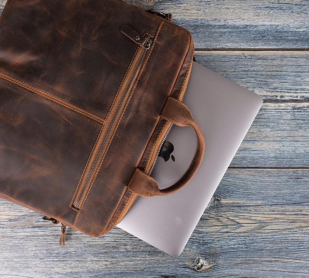 Apollo Geniun Leather Laptop Bag For 13