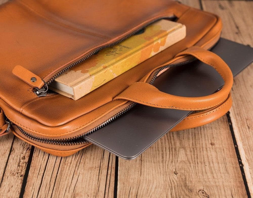Apollo Geniun Leather Laptop Bag For 13