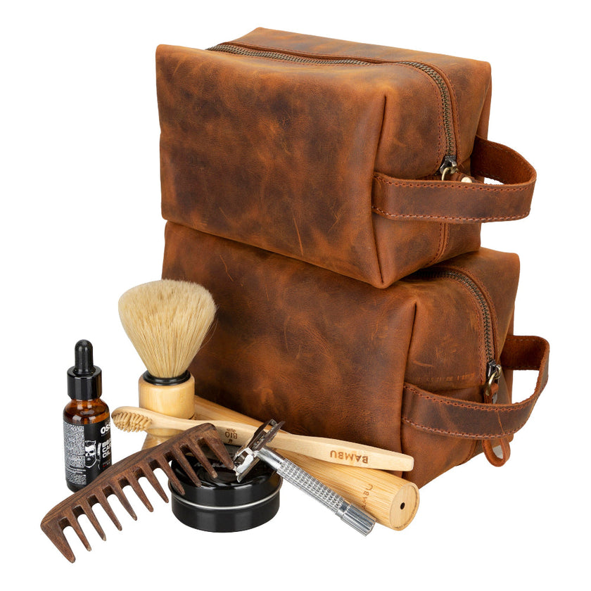 Galli Leather Dopp Kit, X Large