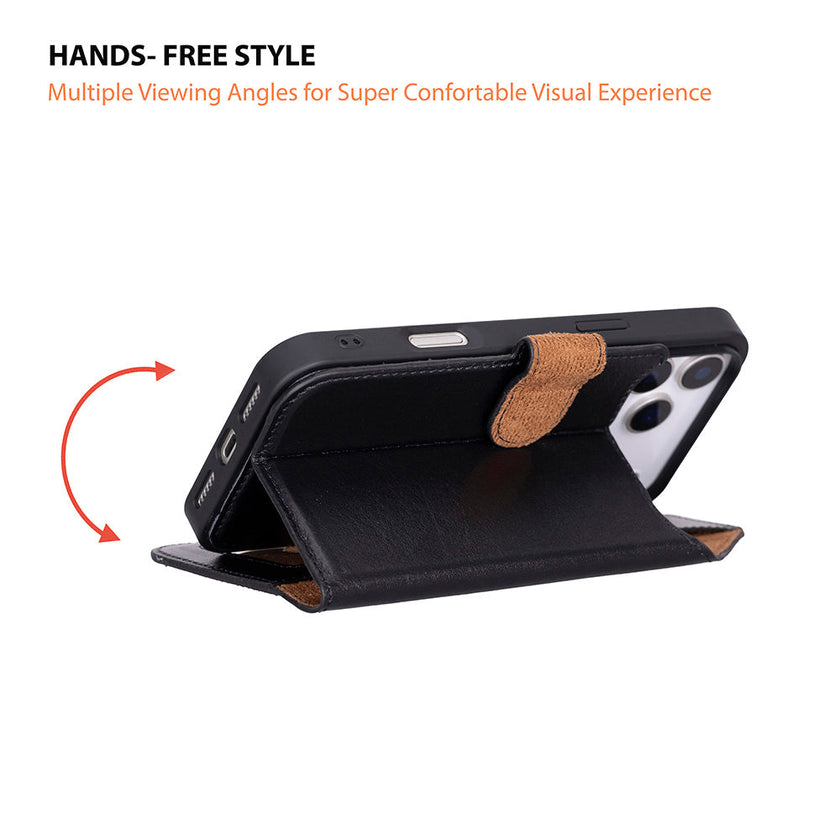 iPhone 17 Pro Max Leather Detactable Case