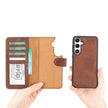 Samsung Galaxy S24 Ultra Leather Detachable Wallet Case