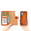 Samsung Galaxy S24 Ultra Leather Detachable Wallet Case