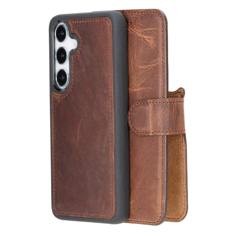 Samsung Galaxy S25 Detachable Leather Wallet Case