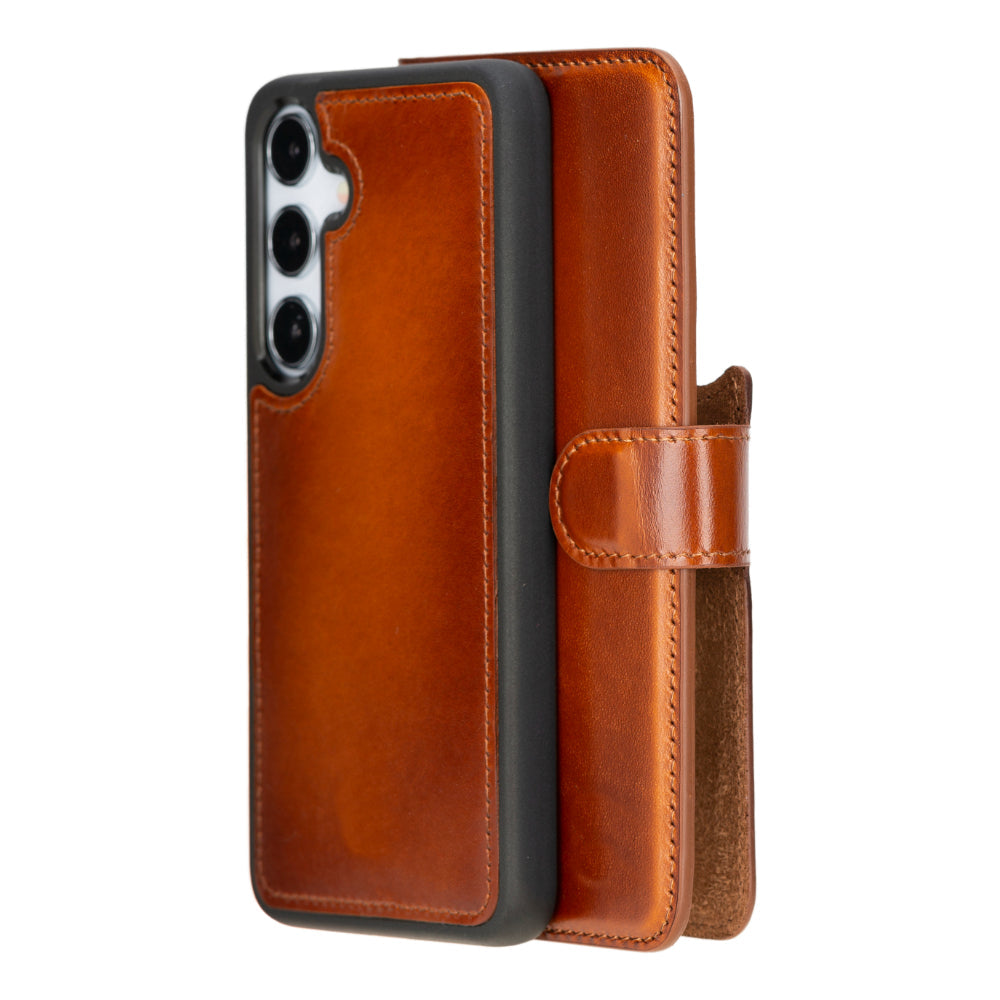 Samsung Galaxy S25 Plus Detachable Leather Wallet Case