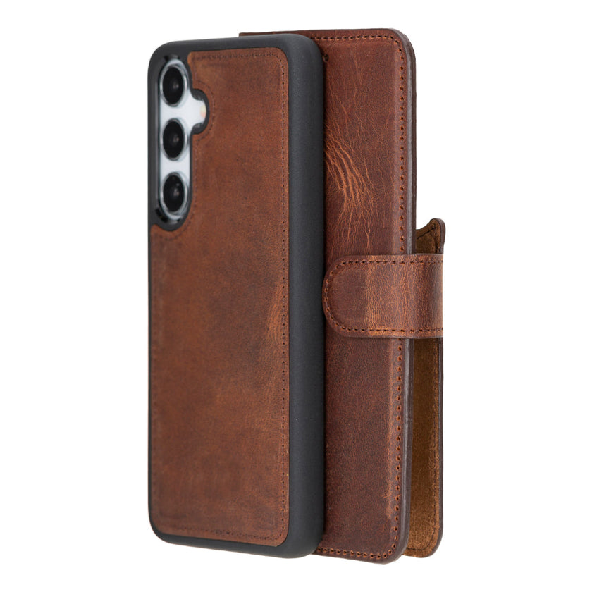Samsung Galaxy S25 Plus Detachable Leather Wallet Case