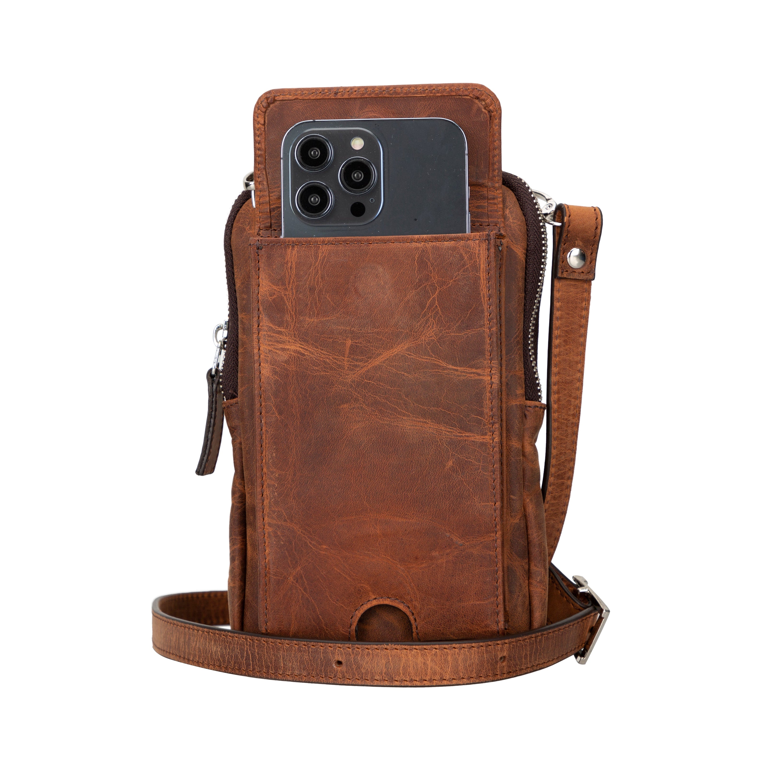 Enzo Leather Crossbody Bag
