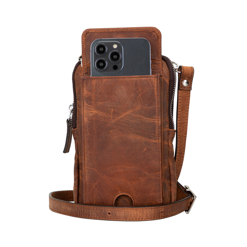 Enzo Leather Crossbody Bag