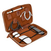 Epsilon Leather Travel Cable Organizer