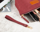 Vira Leather Makeup Bag
