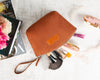Vira Leather Makeup Bag
