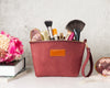 Vira Leather Makeup Bag