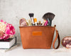 Vira Leather Makeup Bag
