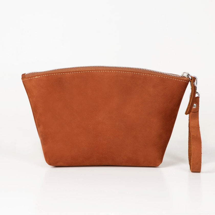 Vira Leather Makeup Bag