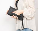 Vibe Leather Clutch Bag