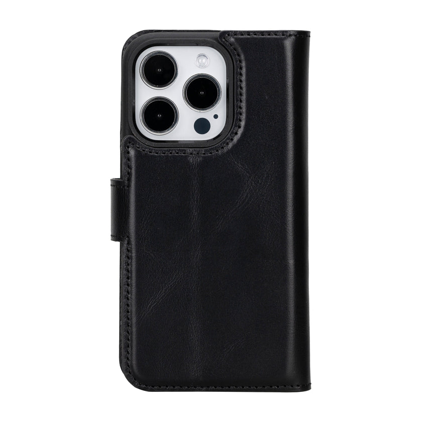 iPhone 16 Pro Max Leather Detachable Wallet Case