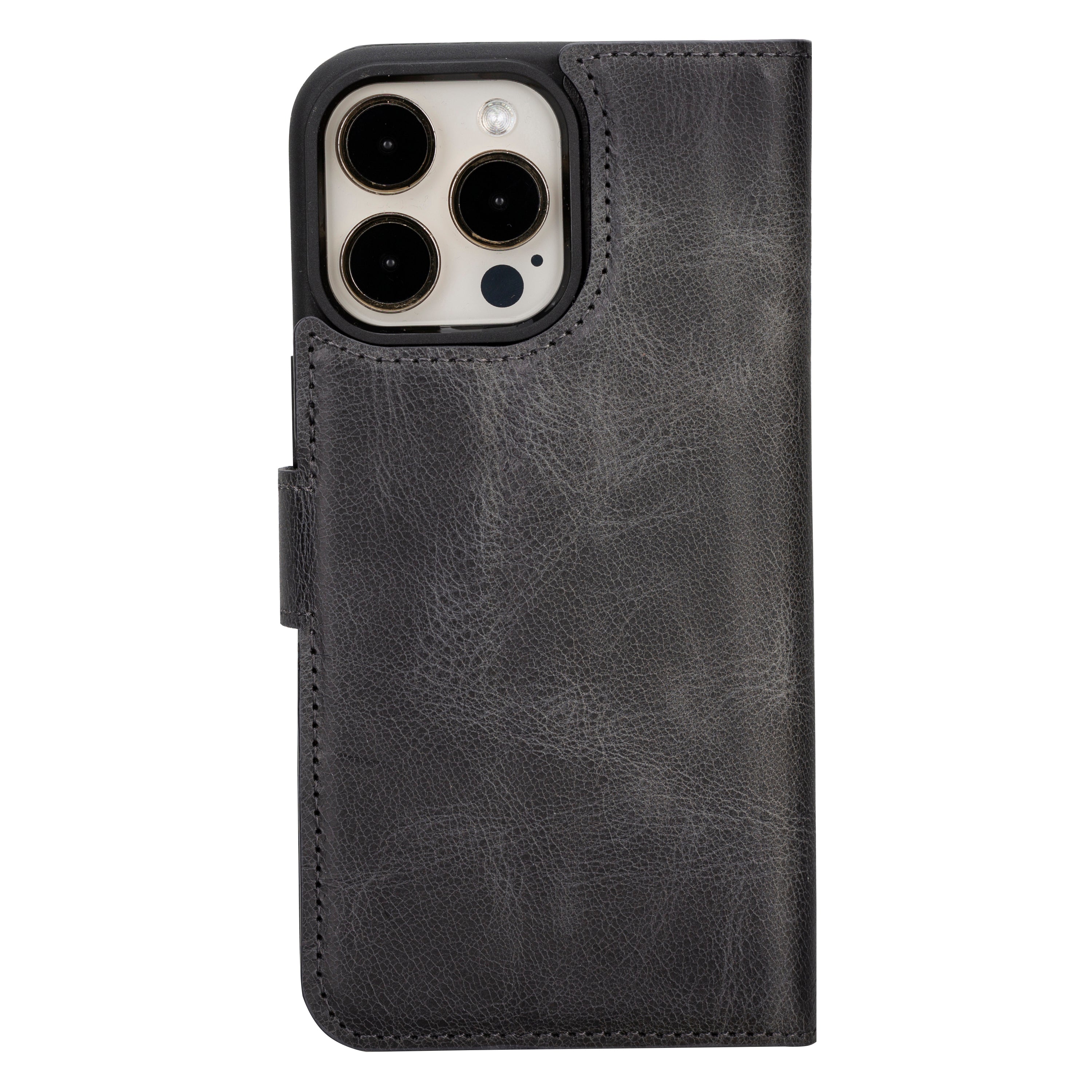 iPhone 16 Pro Detachable Leather Wallet Case